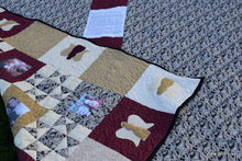 Load image into Gallery viewer, Memory Quilt,  Keepsake quilt, Wedding Quilt,  Graduation Quilt,  Retirement quilt,  Vacation Quilt,
